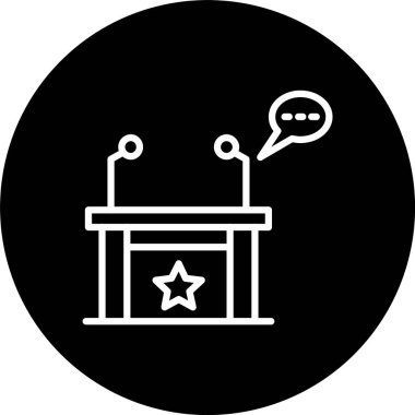 Konuşma Masası Satırı Tersine Çevrilmiş Simge