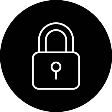 Asma kilit Satırı Tersine Çevrilmiş Simge