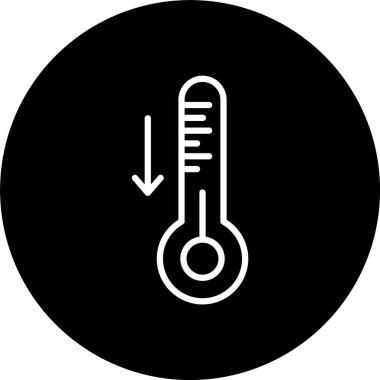 Sıcaklık Düşük Satır Ters Simgesi