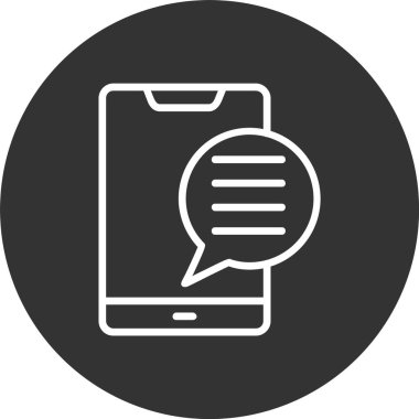 Akıllı Telefon Satırı Tersine Çevrilmiş Simge