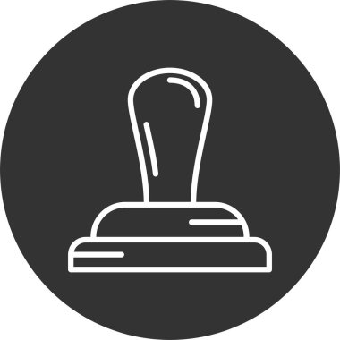 Damga Satırı Tersine Çevrilmiş Simge