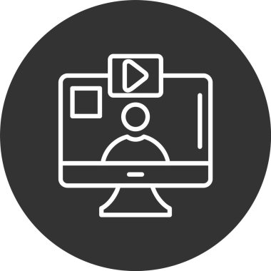 Video Çağrısı Satırı Tersine Çevrilmiş Simge