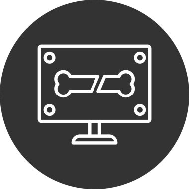 X-ray Kemik Çizgisi Tersine Çevrilmiş Simge
