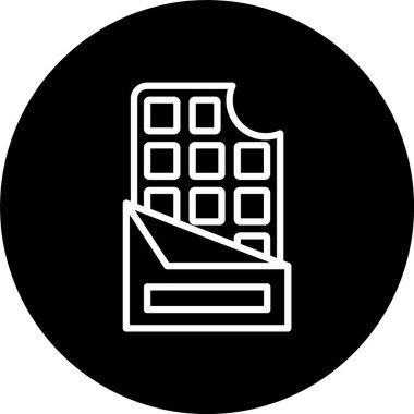 Çikolata Satırı Tersine Döndürülmüş Simge