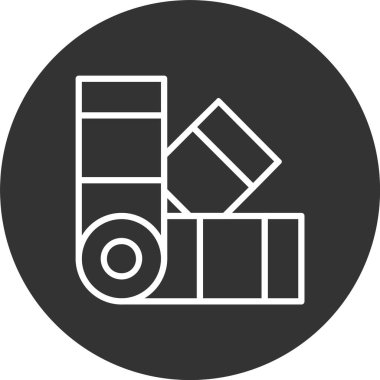 Renk örneği Satırı Tersine Çevrilmiş Simge