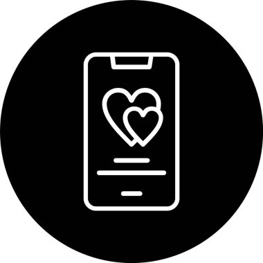 Kalp Çizgisi Tersine Çevrilmiş Simge