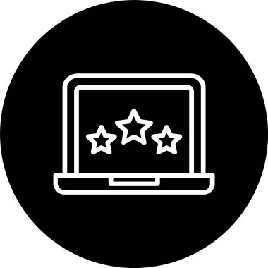 Laptop Satırı Tersine Çevrilmiş Simge