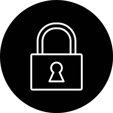 Asma kilit Satırı Tersine Çevrilmiş Simge