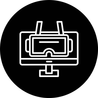 Sanal Gerçeklik Satırı Tersine Çevrilmiş Simge