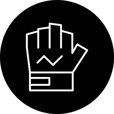 Kısa Eldiven Satırı Tersine Döndürülmüş Simge