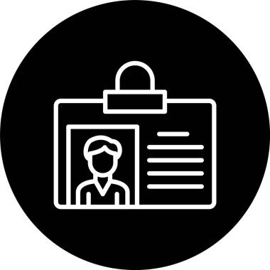 Kimlik Kartı Satırı Tersine Çevrilmiş Simge