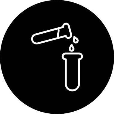 Test Tüpü Satırı Tersine Çevrilmiş Simge