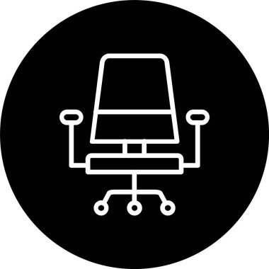 Ofis Sandalyesi Satırı Tersine Çevrilmiş Simge