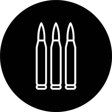 Mermi Çizgisi Tersine Döndürülmüş Simge