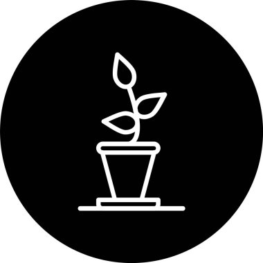 Bitki Hattı Tersine Döndürülmüş Simge