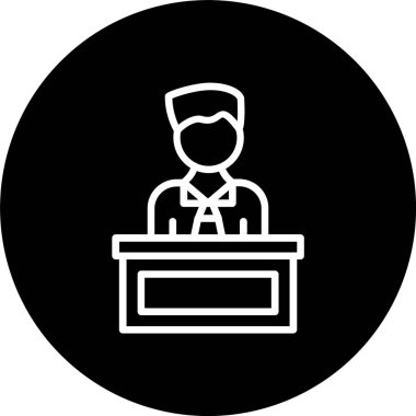 Patron Satırı Tersine Çevrilmiş Simge