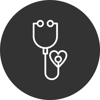 Stetoskop Aracı Satırı Tersine Çevrilmiş Simge