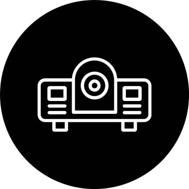 Projektör Satırı Tersine Çevrilmiş Simge