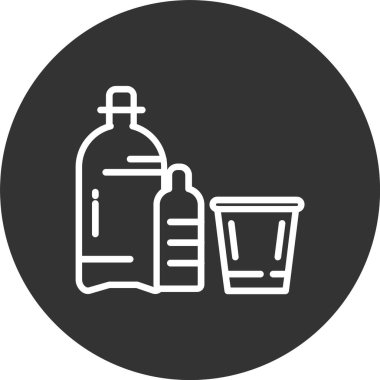 Plastik Satır Tersine Döndürülmüş Simge