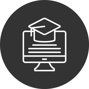 E Öğrenme Satırı Tersine Çevrilmiş Simge