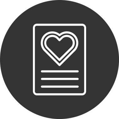 Kalp Çizgisi Tersine Çevrilmiş Simge