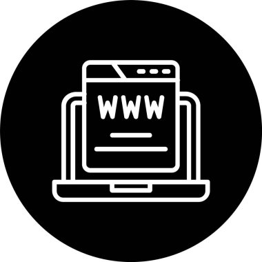 Web Sitesi Satırı Tersine Çevrilmiş Simge