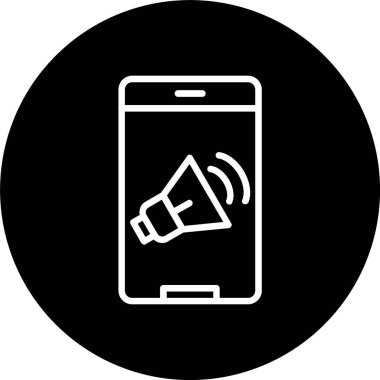 Hoparlör Satırı Ters Döndürülmüş Simge