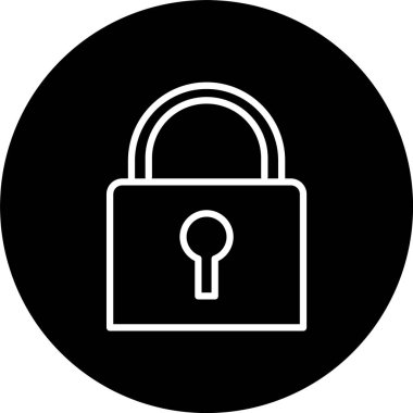 Asma kilit Satırı Tersine Çevrilmiş Simge