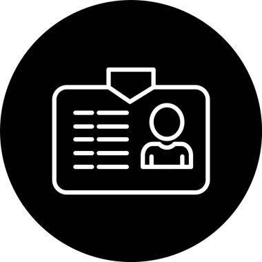 Kimlik Kartı Satırı Tersine Çevrilmiş Simge