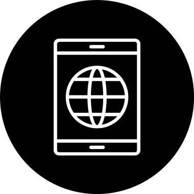 Dünya Satırı Tersine Döndürülmüş Simge