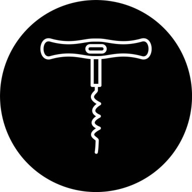 Tirbuşon Satırı Tersine Döndürülmüş Simge