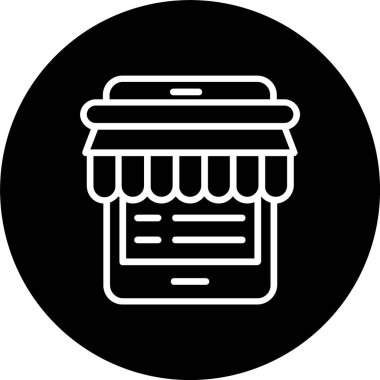 Çevrimiçi Alışveriş Hattı Tersine Çevrimiçi Simge