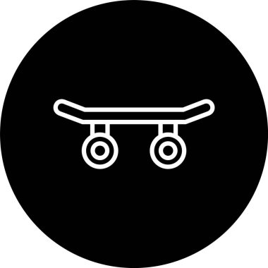 Kaykay Çizgisi Ters Döndürülmüş Simge