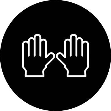 Eldiven Satırı Tersine Çevrilmiş Simge