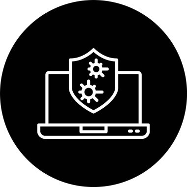 Antivirüs Koruma Hattı Tersine Çevrilmiş Simge