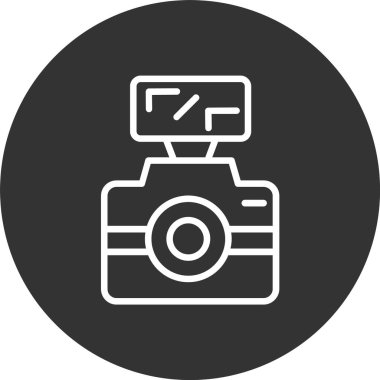 Kamera Fotoğraf Satırı Tersine Çevrilmiş Simge