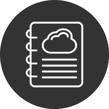 Bulutlar Satırı Tersine Döndürülmüş Simge