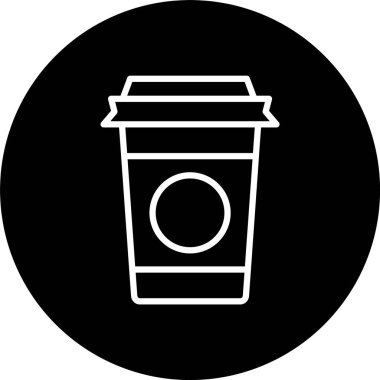 Plastik Kupa Satırı Tersine Çevrilmiş Simge