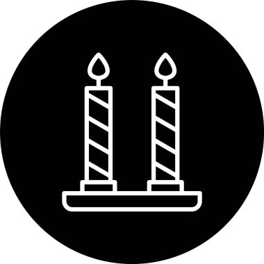 Mum Satırı Tersine Çevrilmiş Simge