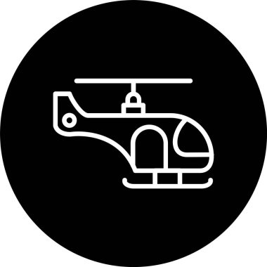 Helikopter Satırı Tersine Çevrilmiş Simge