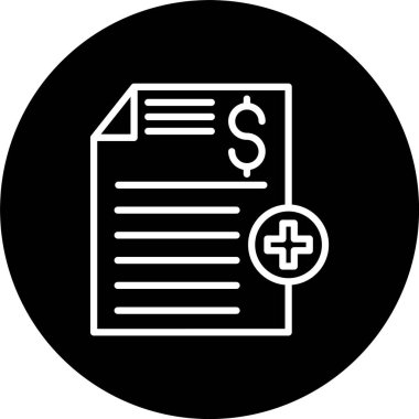 Sağlık Sigorta Hattı Tersine Çevrilmiş Simge