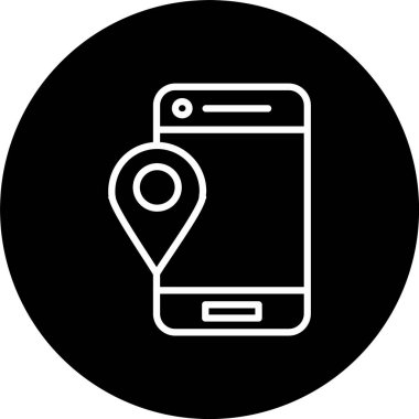 Gps Satır Tersine Döndürülmüş Simge