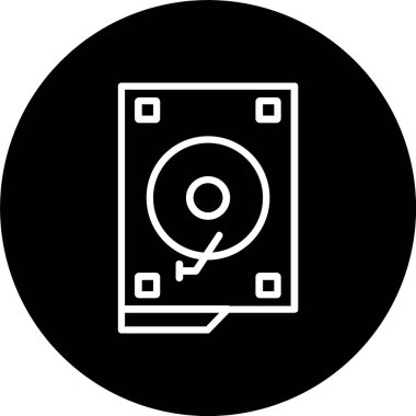 Sabit Sürücü Satırı Tersine Çevrilmiş Simge