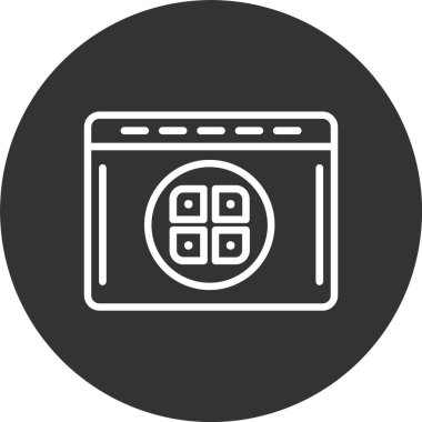 Menü Satırı Tersine Çevrilmiş Simge