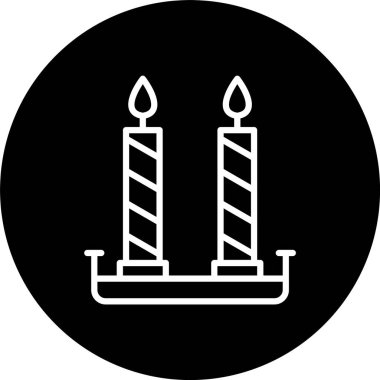 Mum Satırı Tersine Çevrilmiş Simge