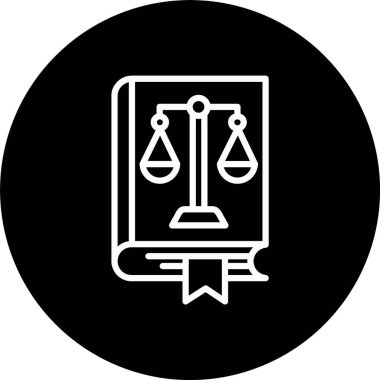 Hukuk Kitabı Satırı Tersine Çevrilmiş Simge