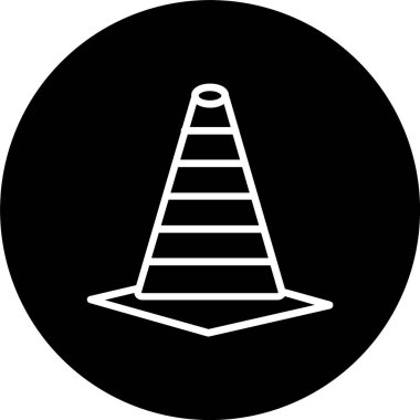 Trafik Konisi Satırı Tersine Çevrilmiş Simge