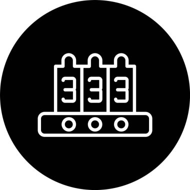 Nixie Satırı Tersine Çevrilmiş Simge