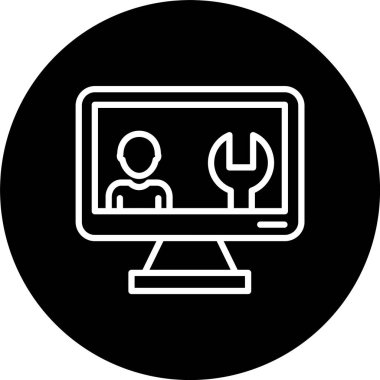 Ekran Satırı Tersine Çevrilmiş Simge