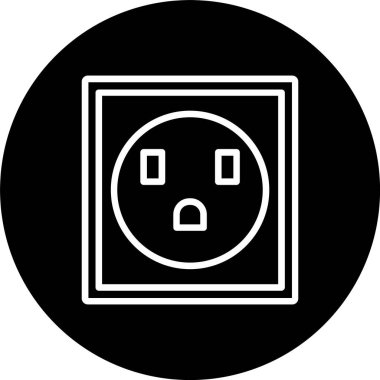 Duvar Soketi Satırı Tersine Çevrilmiş Simge